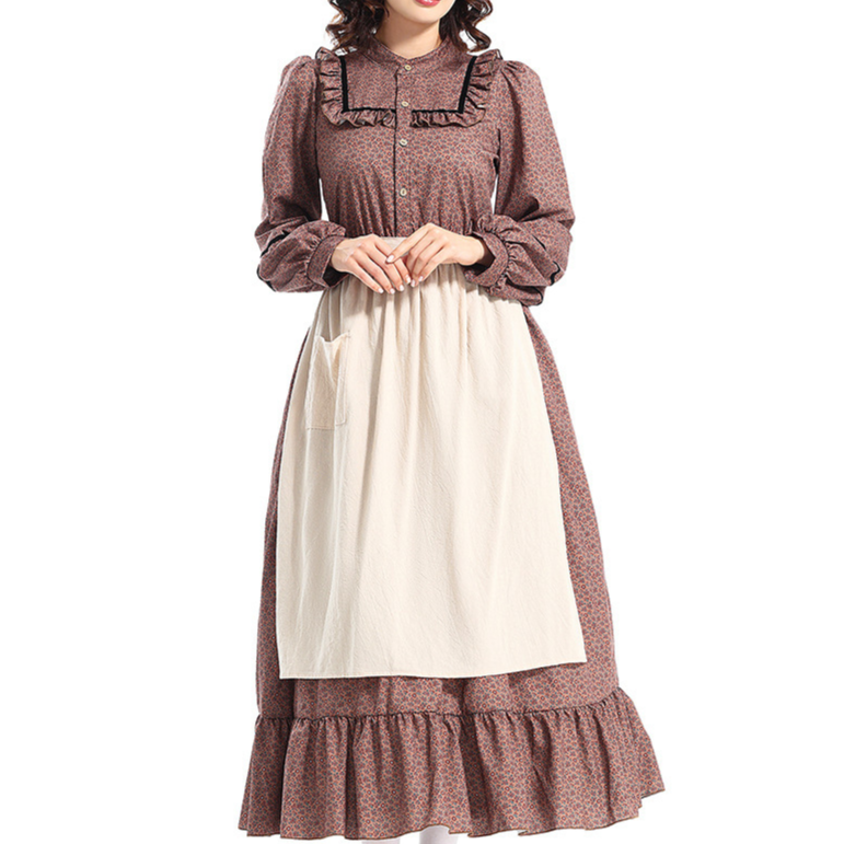 Victorian Floral Prairie Dress