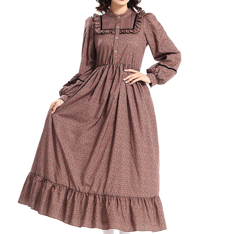 Victorian Floral Prairie Dress