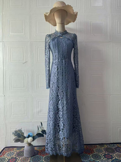 Victorian Style Lace Long Sleeve Dress