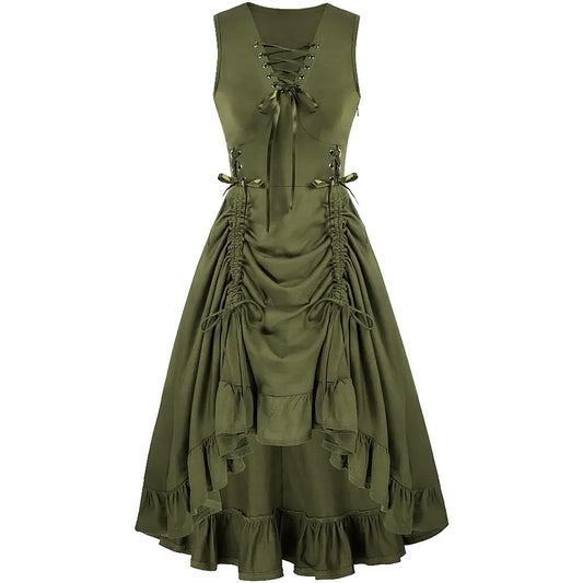 Victorian Vintage High Waist Dress
