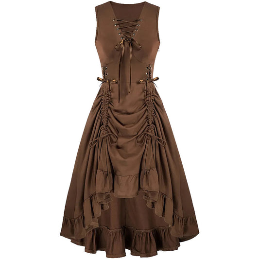 Victorian Vintage High Waist Dress
