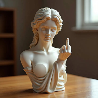 Vienna Statue Middle Finger Sculpture