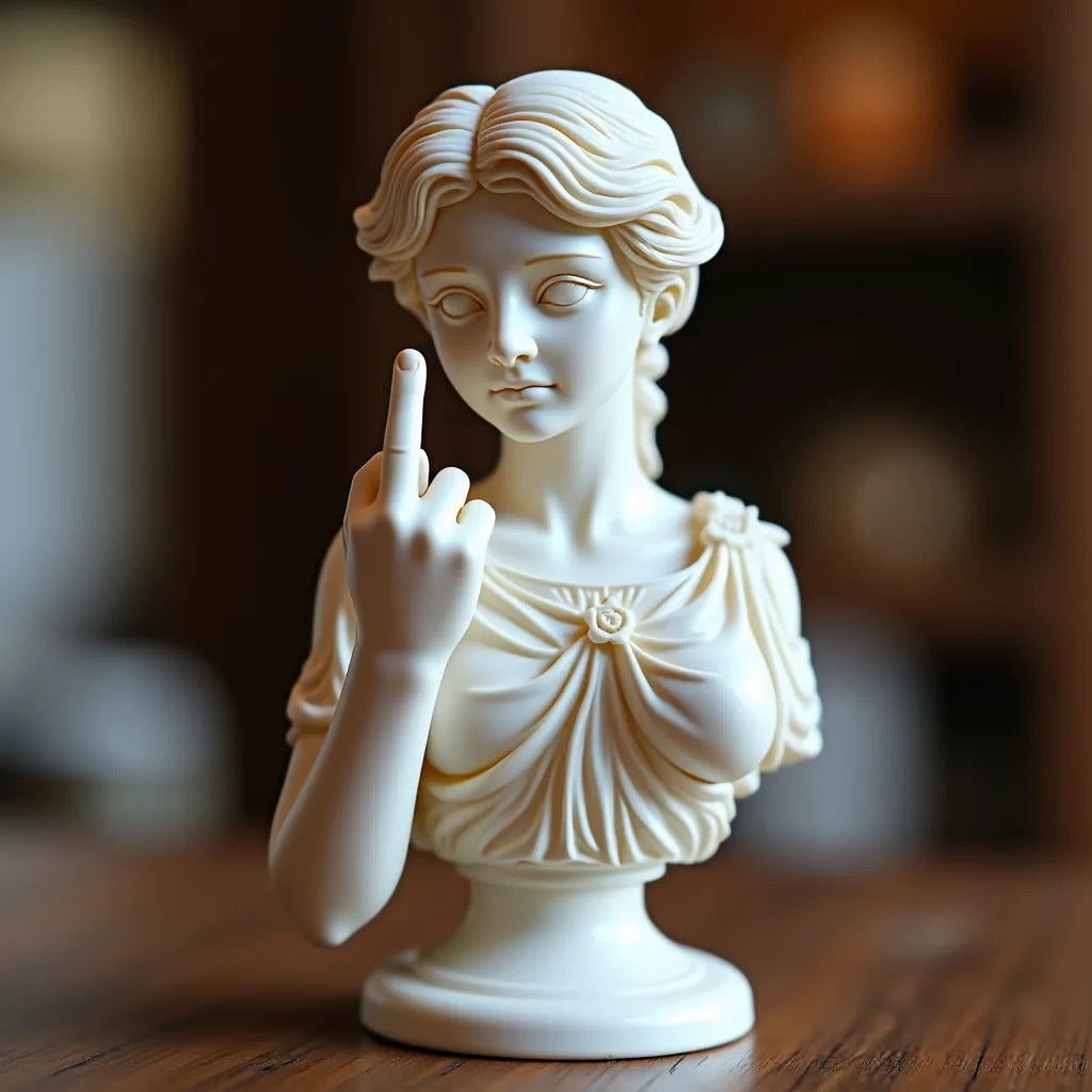 Vienna Statue Middle Finger Sculpture