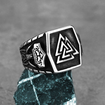 Viking Rune Titanium Steel Ring