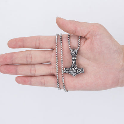 Viking Thor Hammer Mjolnir Necklace