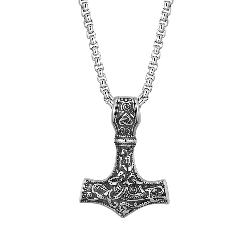 Viking Thor Hammer Mjolnir Necklace