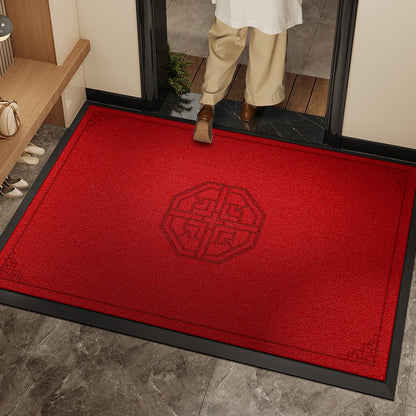 Villa Entrance Door Mat, Home Entrance Carpet, Thickened New Chinese Style Foyer Outdoor High-End Door Mat