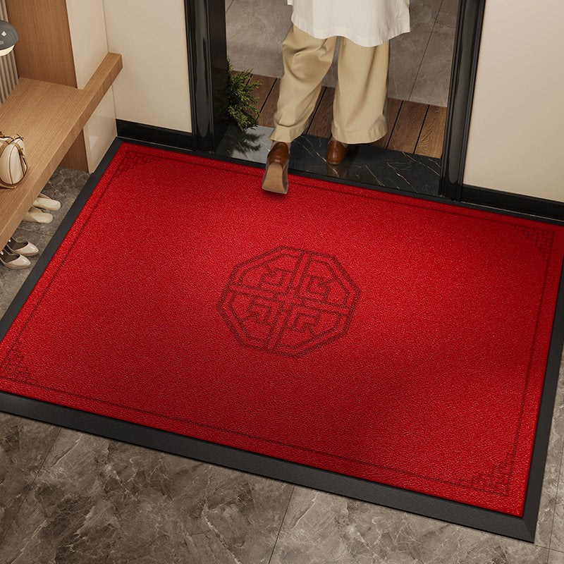 Villa Entrance Door Mat, Home Entrance Carpet, Thickened New Chinese Style Foyer Outdoor High-End Door Mat