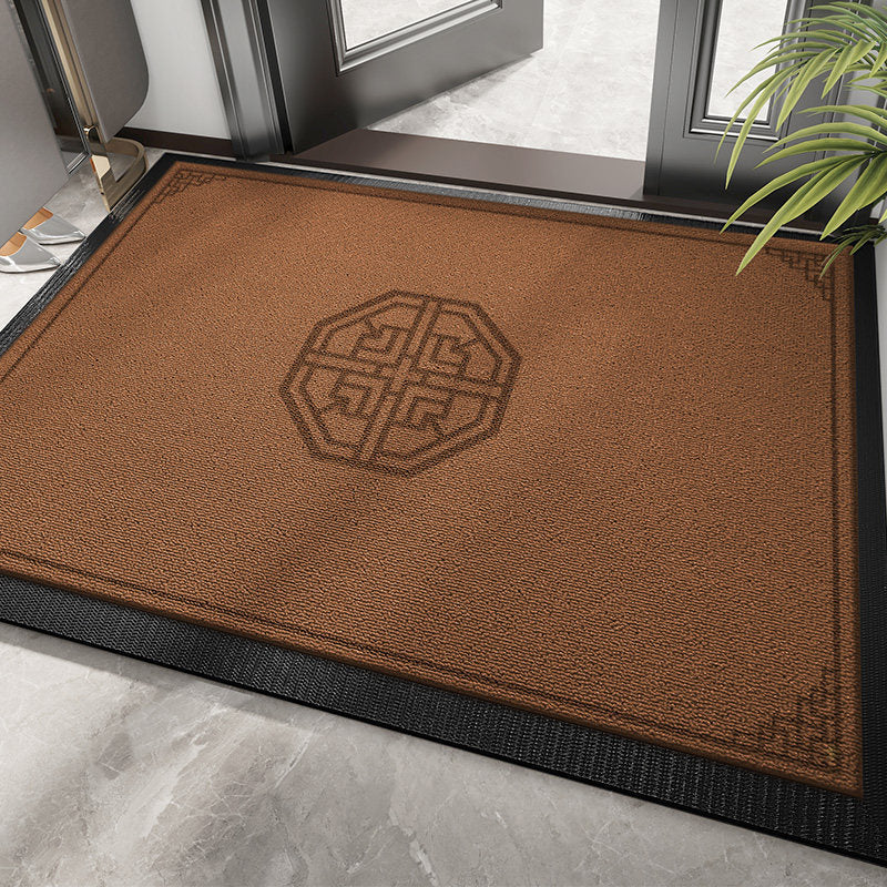 Villa Entrance Door Mat, Home Entrance Carpet, Thickened New Chinese Style Foyer Outdoor High-End Door Mat