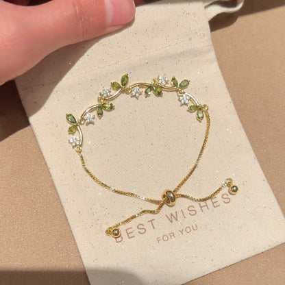 Vine branch and leaf bracelet
