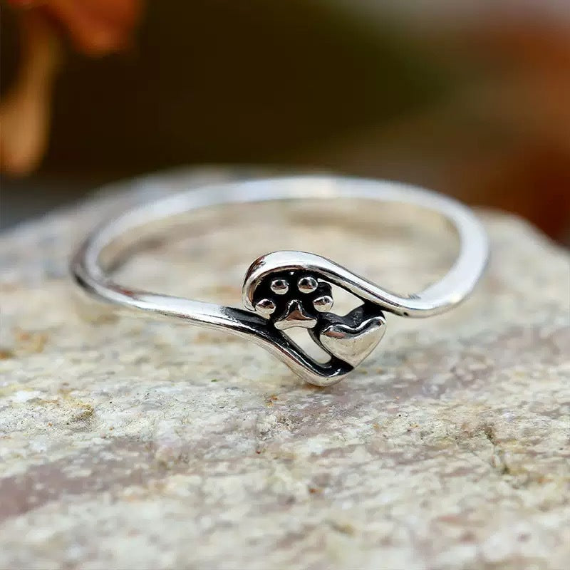Vintage Adjustable Mantra Ring