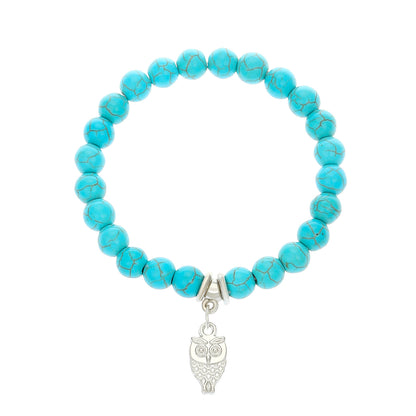 Vintage Alloy Bracelet with Butterfly and Turtle Designs