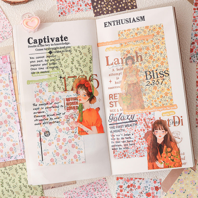Vintage Base Posting Collage Handbook Notes Sticker