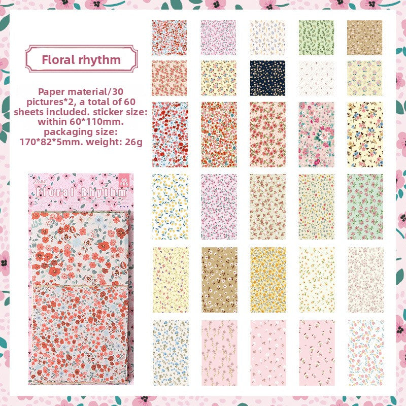 Vintage Base Posting Collage Handbook Notes Sticker