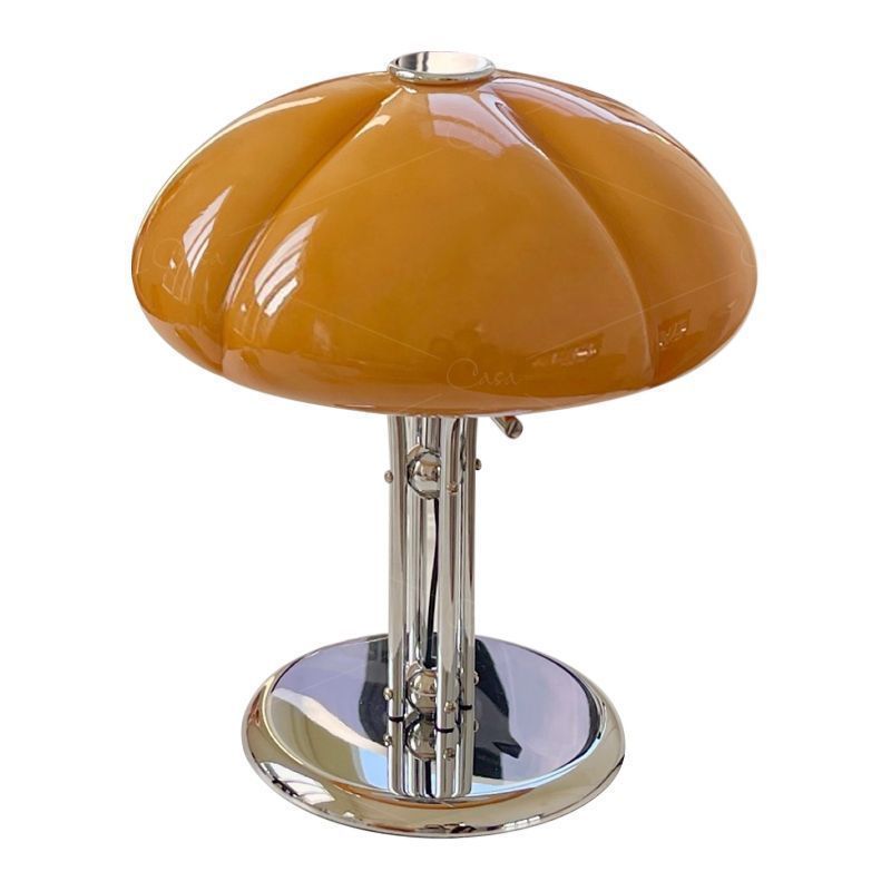 Vintage Bauhaus Mushroom Table Lamp Rechargeable Bedside Lighting
