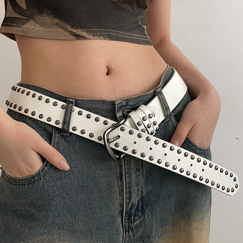 Vintage Belt Women's Rivet Belt