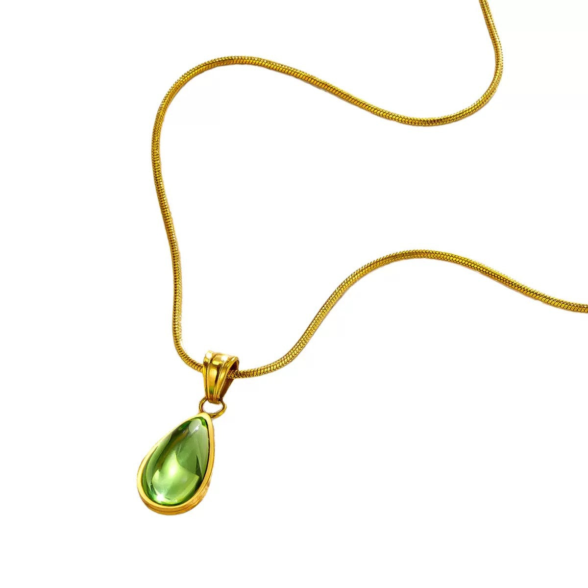 Vintage Blue and Green Waterdrop Pendant