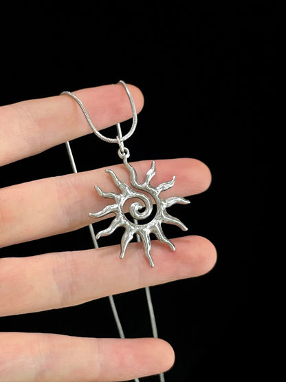 Vintage Bohemian Sun Necklace
