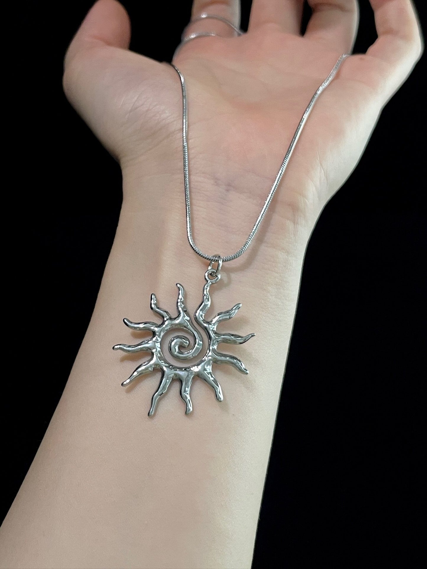 Vintage Bohemian Sun Necklace