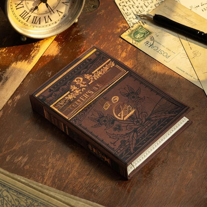 Vintage Book Style Anti-Theft Passport Holder
