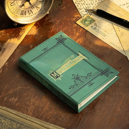Vintage Book Style Anti-Theft Passport Holder