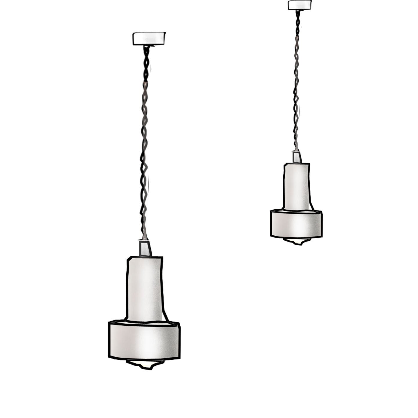Vintage Brass Pendant Light in Wabi-Sabi Style