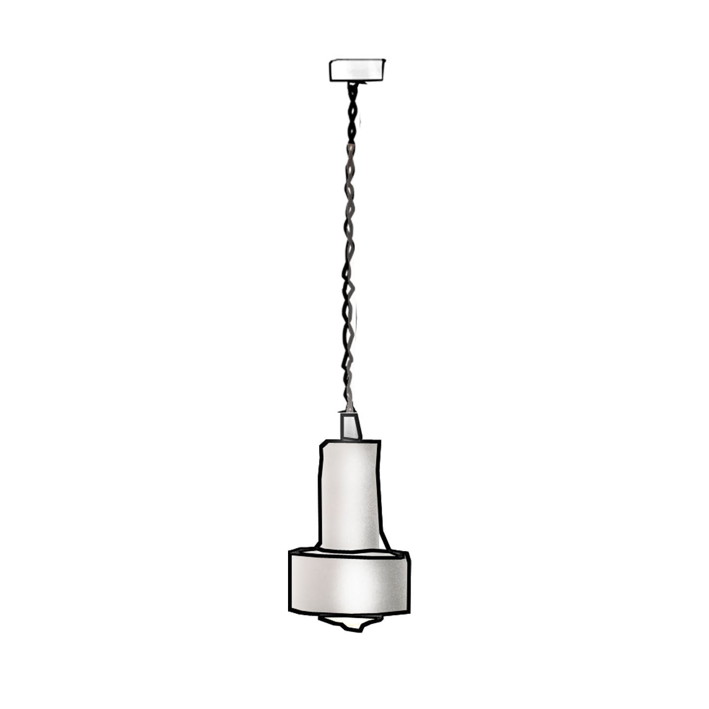Vintage Brass Pendant Light in Wabi-Sabi Style
