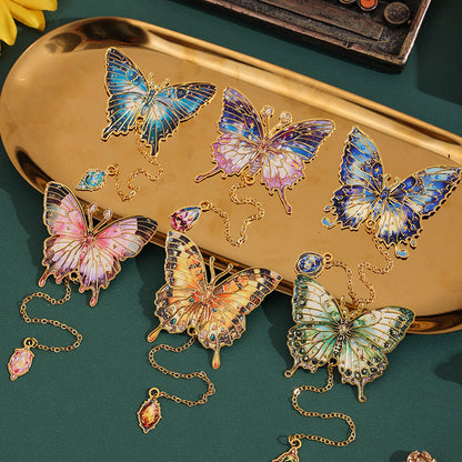 Vintage Butterfly Metal Bookmark