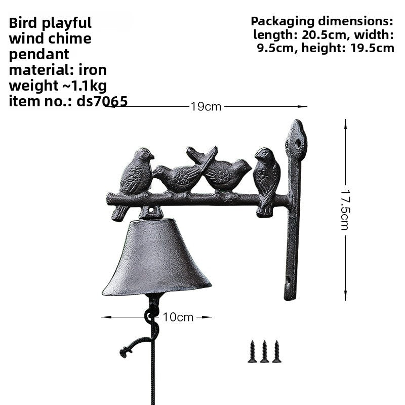 Vintage Cast Iron Garden Bell