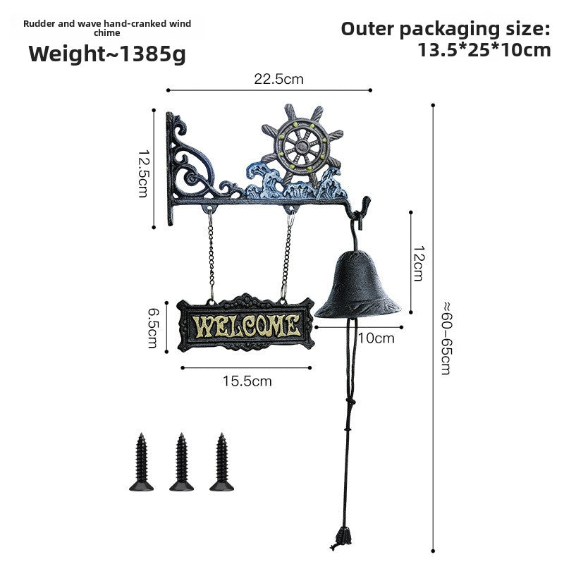 Vintage Cast Iron Garden Bell