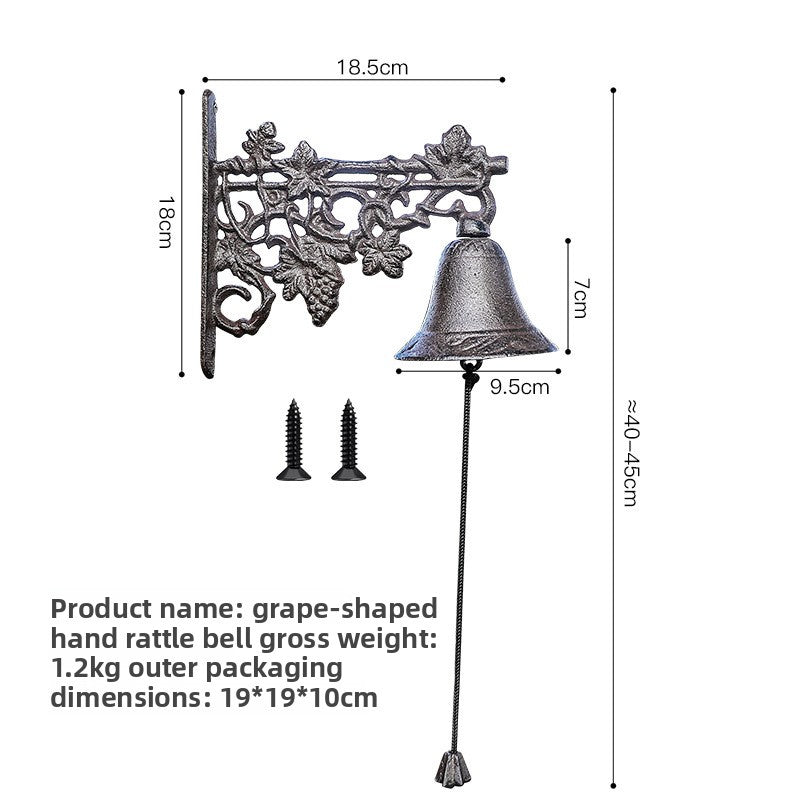 Vintage Cast Iron Garden Bell