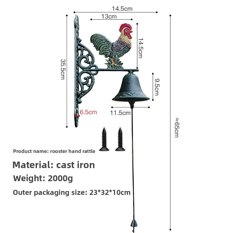 Vintage Cast Iron Garden Bell