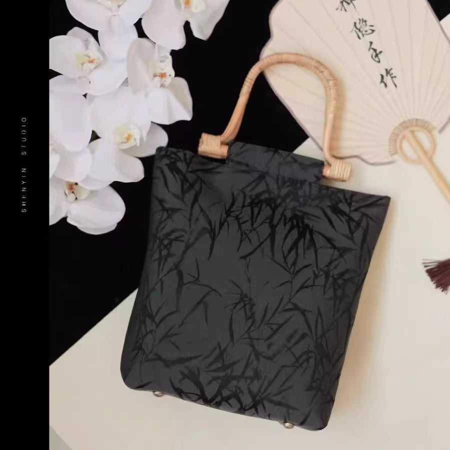 Vintage Chinese Style Bamboo Handbag