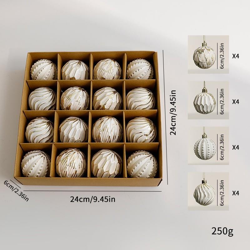 Vintage Christmas Ball Ornaments Set