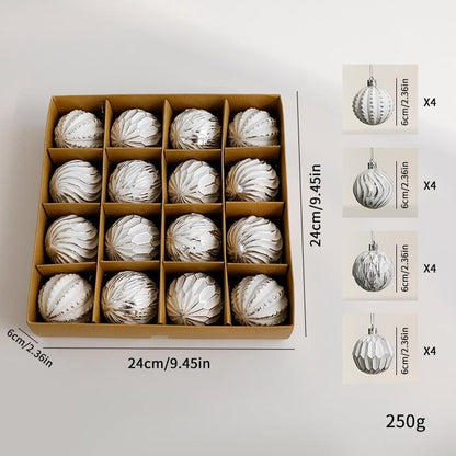 Vintage Christmas Ball Ornaments Set