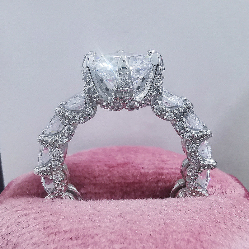 Vintage Copper Zircon Wedding Ring
