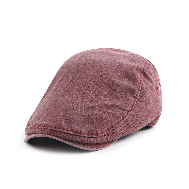Vintage Cotton Peaked Cap for Men and Women