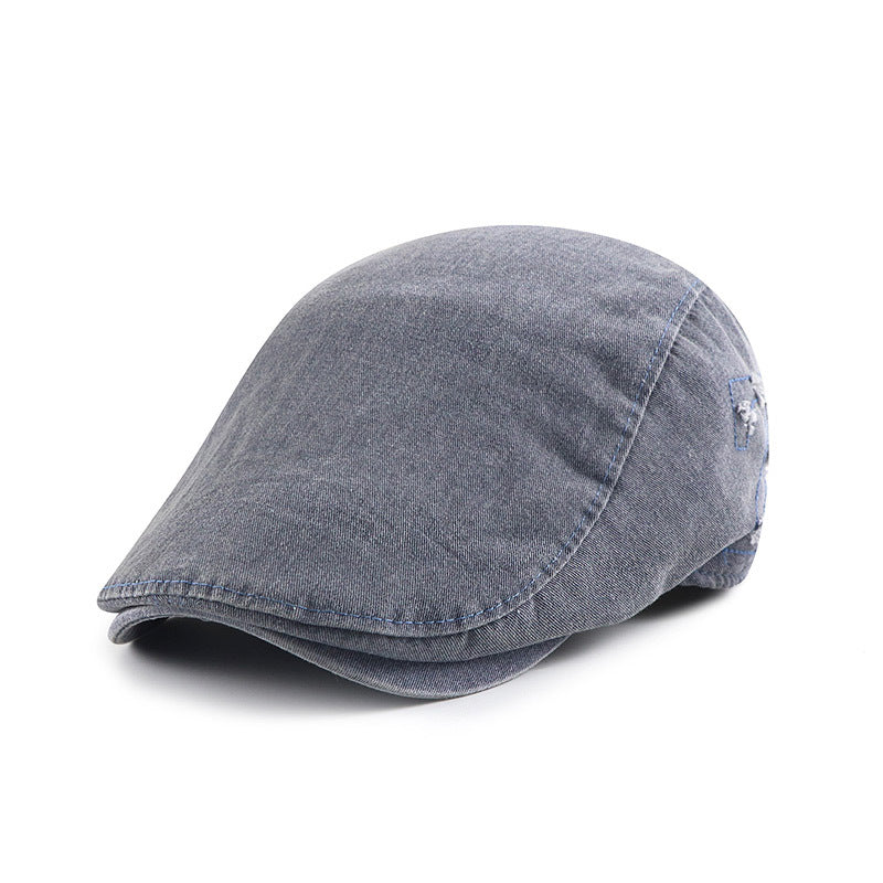 Vintage Cotton Peaked Cap for Men and Women