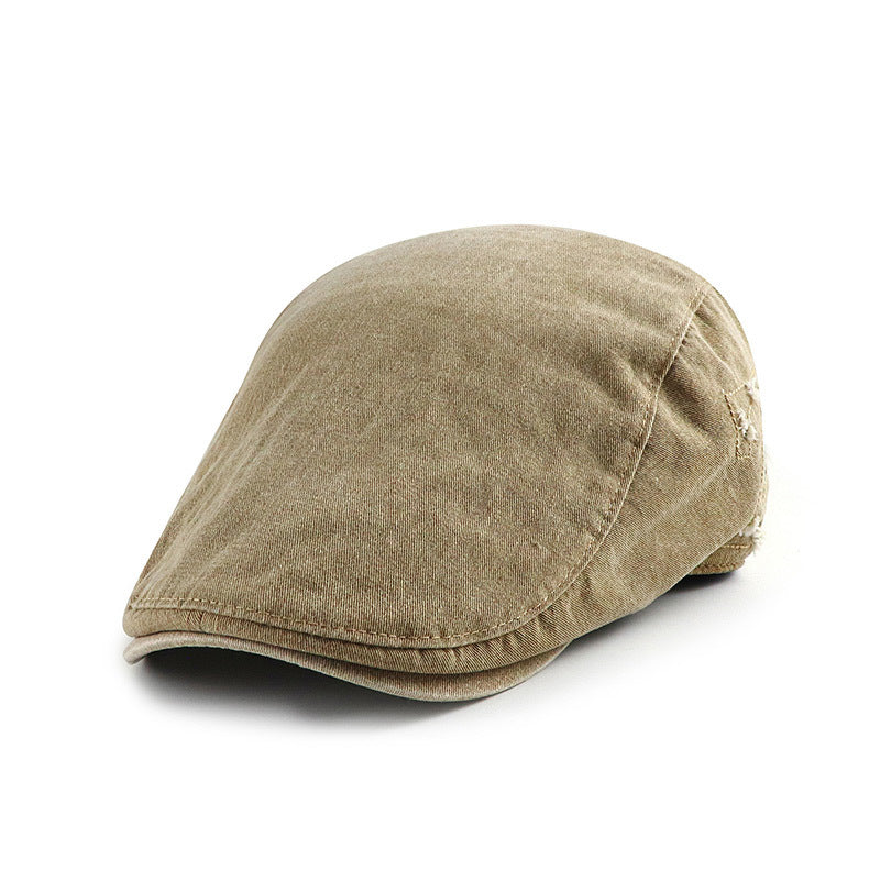 Vintage Cotton Peaked Cap for Men and Women