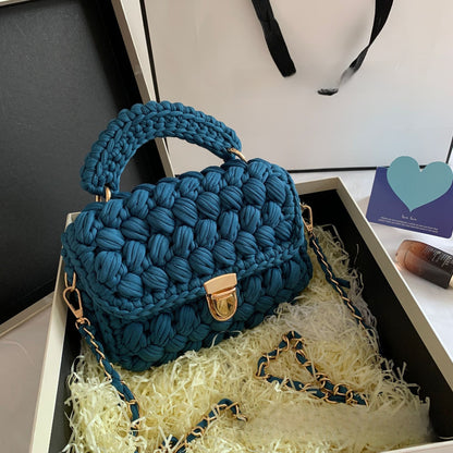 Vintage Crochet Chain Strap Bag