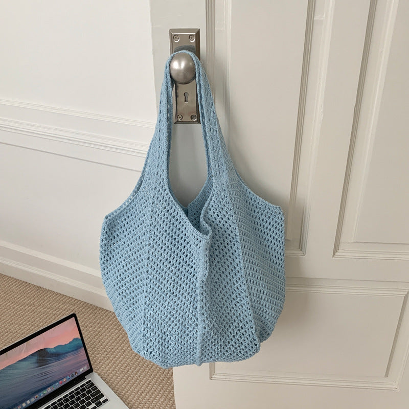Vintage Crochet Woven Shoulder Bag