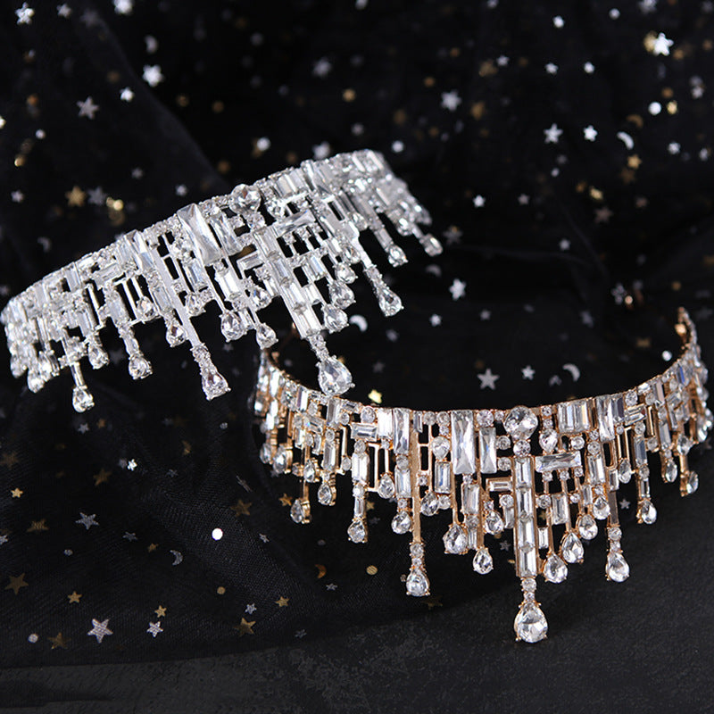 Vintage Crystal Crown Bride Headdress