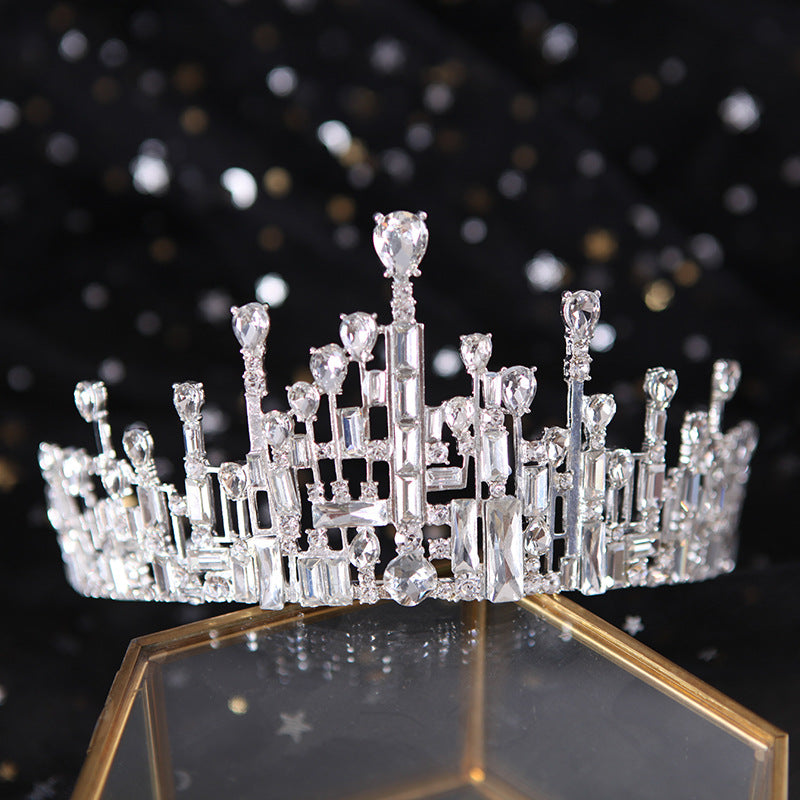 Vintage Crystal Crown Bride Headdress