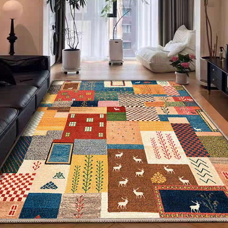 Vintage Crystal Velvet Non-Slip Carpet