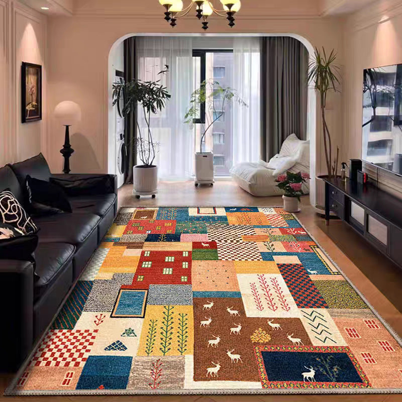 Vintage Crystal Velvet Non-Slip Carpet