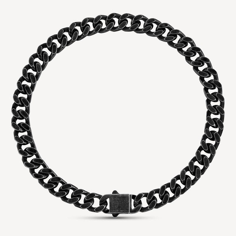 Vintage Cuban Chain Titanium Steel Necklace Bracelet