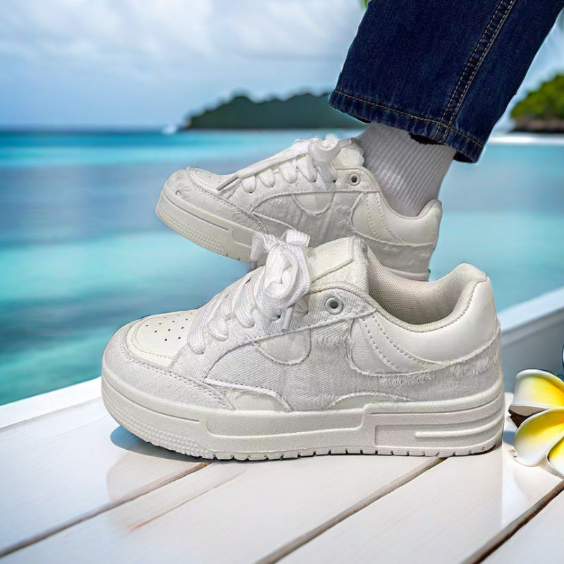 Vintage Denim Casual Sneakers