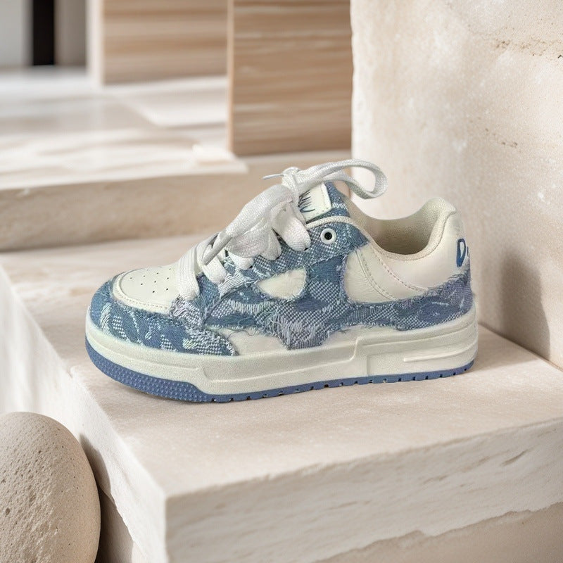 Vintage Denim Casual Sneakers