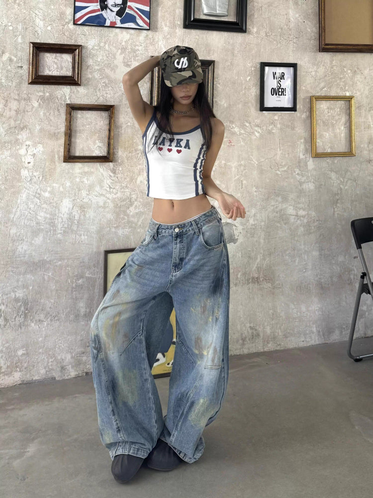 Vintage distressed jeans