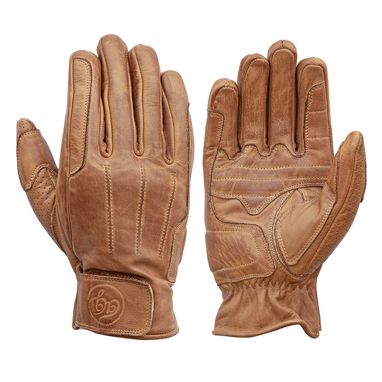 Vintage distressed motorcycle gloves